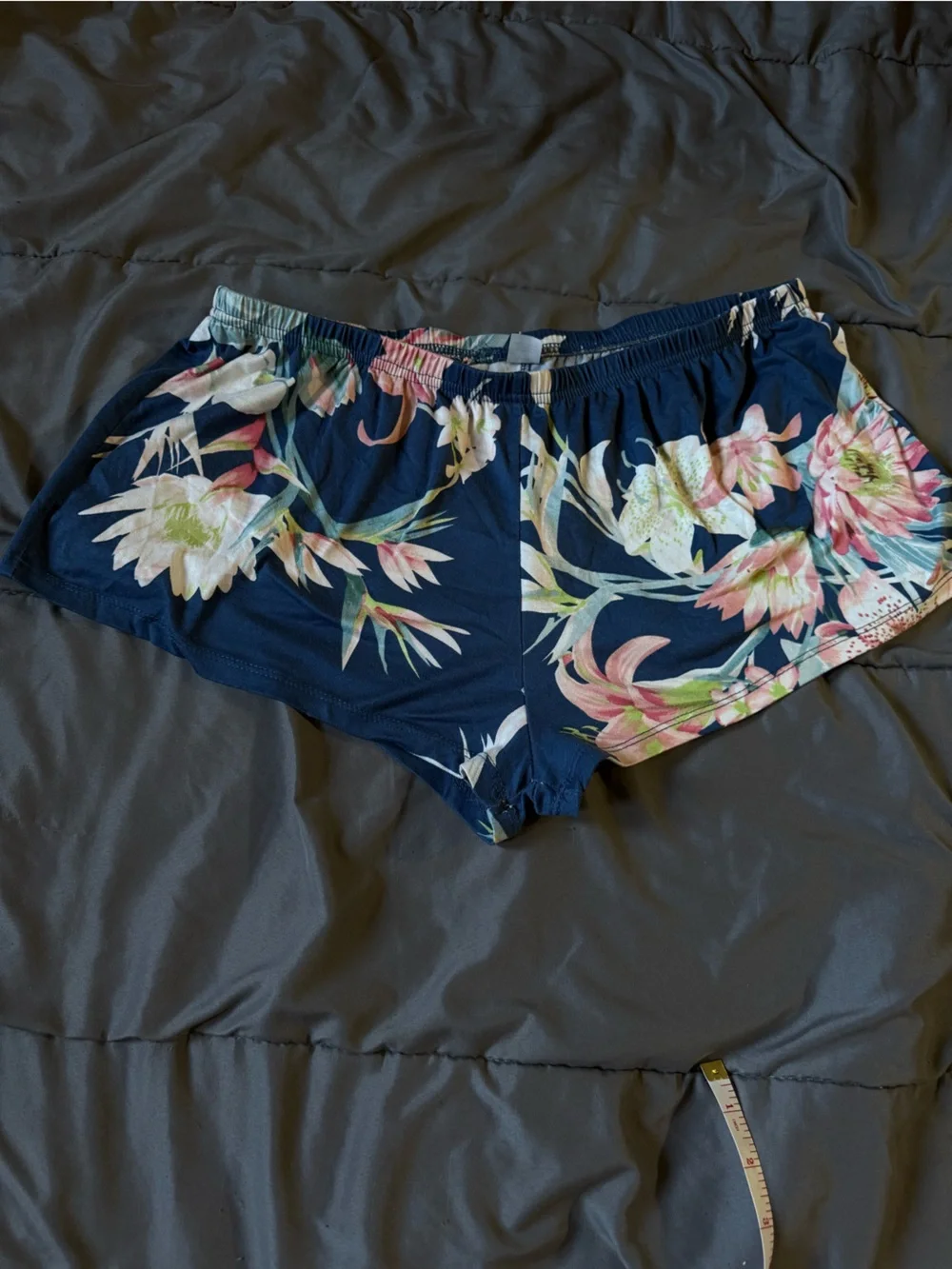 Women's Navy Floral Halter Pajama Set